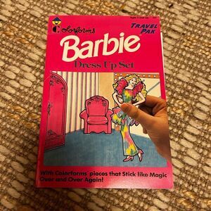 Barbie Travel Pak Colorform Dress Up Set